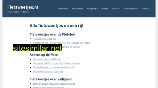 fietsweetjes.nl alternative sites