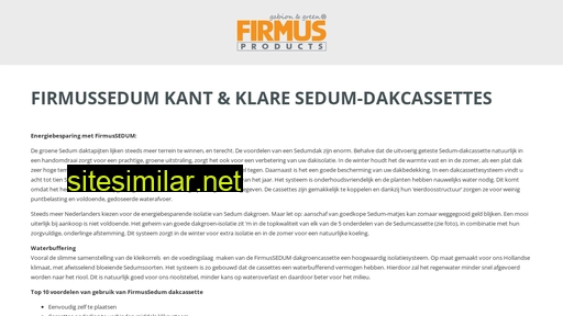 firmussedum.nl alternative sites