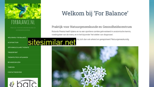 forbalance.nl alternative sites