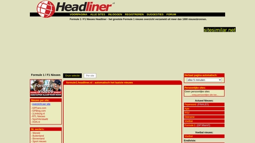 formule1.headliner.nl alternative sites