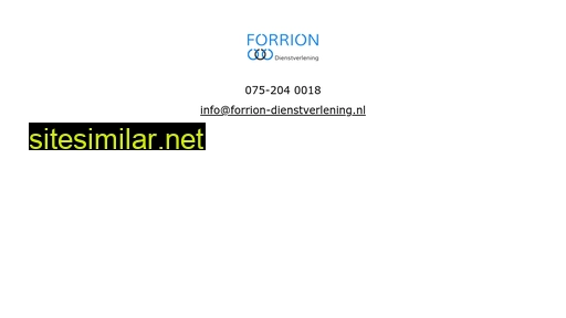 Forrion-dienstverlening similar sites