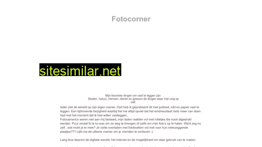 fotocorner.nl alternative sites