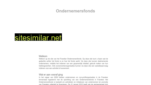 franekerondernemersfonds.nl alternative sites