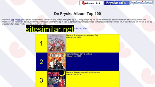 Fryskealbumtop100 similar sites