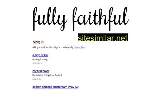 Fullyfaithful similar sites