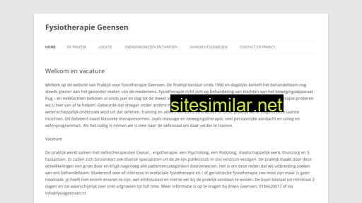 fysiogeensen.nl alternative sites