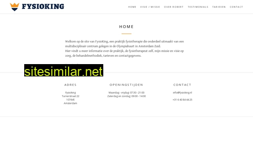 fysioking.nl alternative sites