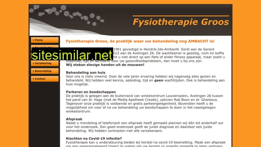 fysiotherapiegroos.nl alternative sites