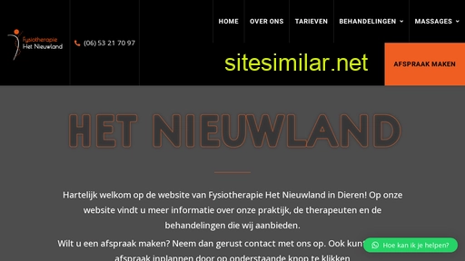 fysiotherapiehetnieuwland.nl alternative sites