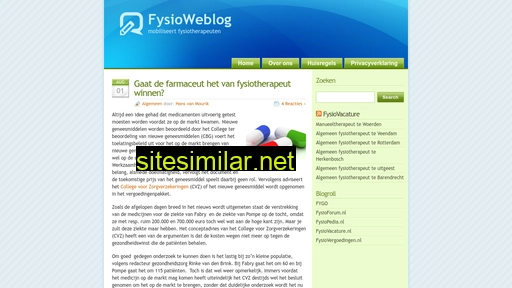 Fysioweblog similar sites