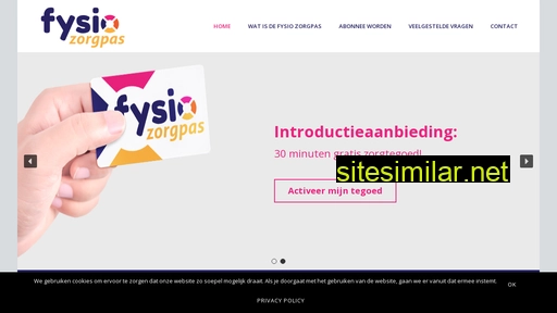 fysiozorgpas.nl alternative sites