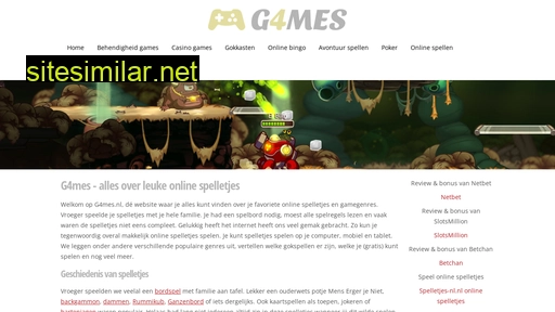 g4mes.nl alternative sites