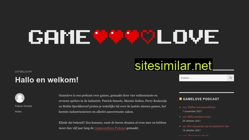 Gamelovepodcast similar sites