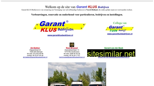 garantklusbedrijven.nl alternative sites