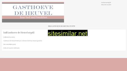 gasthoevedeheuvel.nl alternative sites