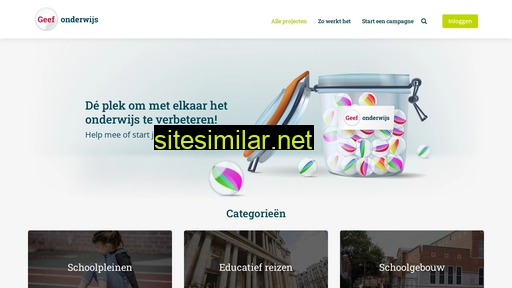 geefonderwijs.nl alternative sites