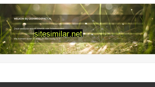 geenweidepact.nl alternative sites