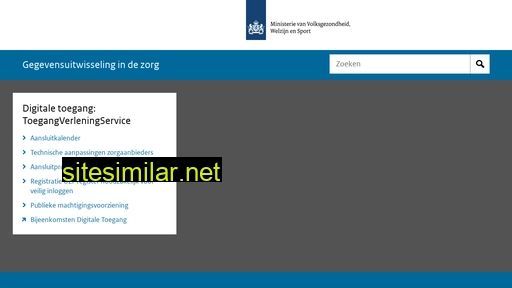 gegevensuitwisselingindezorg.nl alternative sites