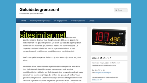 geluidsbegrenzer.nl alternative sites