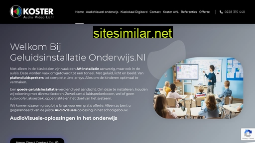 geluidsinstallatieonderwijs.nl alternative sites