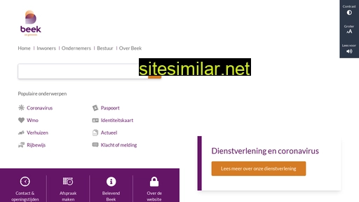 gemeentebeek.nl alternative sites