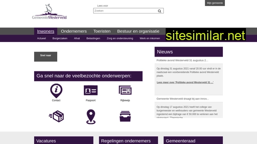 gemeentewesterveld.nl alternative sites