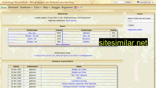 genealogie-raamsdonk.nl alternative sites