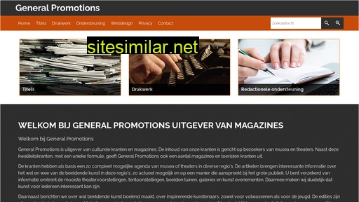 generalpromotions.nl alternative sites