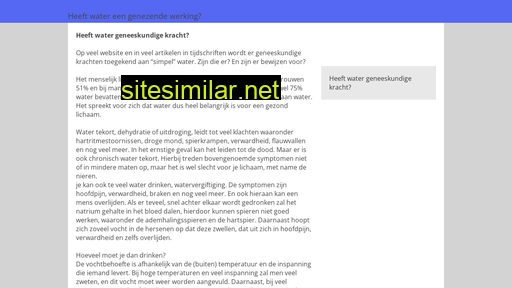 genezendwater.nl alternative sites