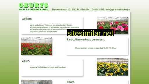 geraniumkwekerij.nl alternative sites