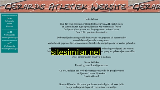 gerards-atletiek-website.nl alternative sites
