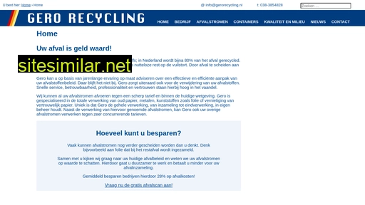 gerorecycling.nl alternative sites