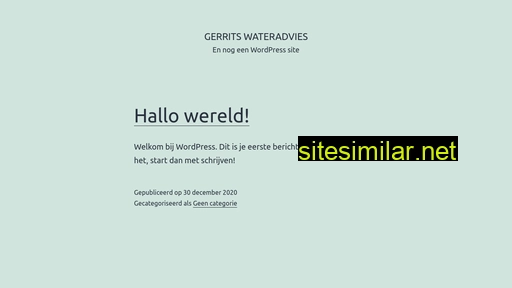 Gerritswateradvies similar sites