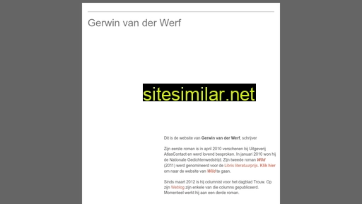 gerwinvanderwerf.nl alternative sites