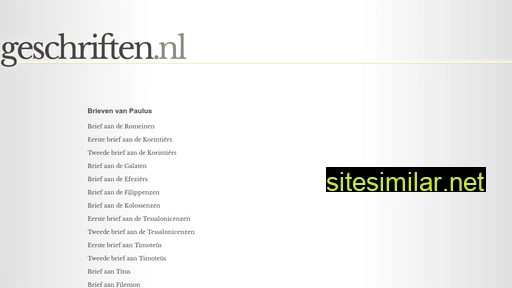geschriften.nl alternative sites