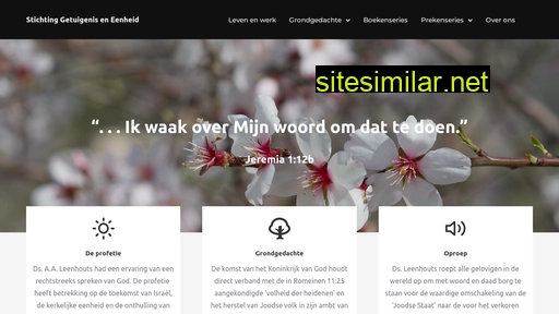 getuigeniseneenheid.nl alternative sites