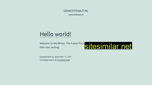 gewichtkwijt.nl alternative sites