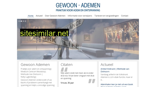 gewoonademen.nl alternative sites