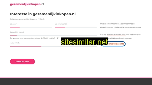 gezamenlijkinkopen.nl alternative sites