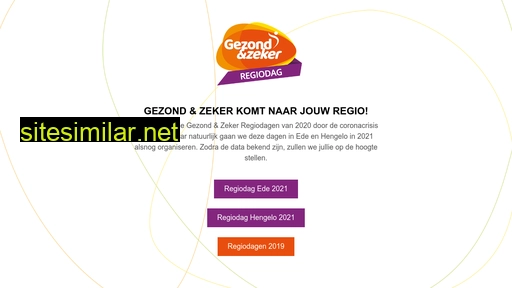 gezondenzekerregiodag.nl alternative sites