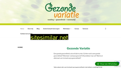 gezondevariatie.nl alternative sites