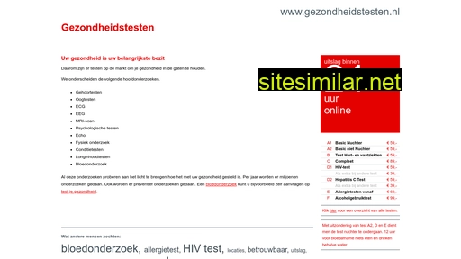gezondheidstesten.nl alternative sites