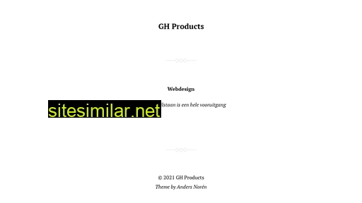 ghproducts.nl alternative sites