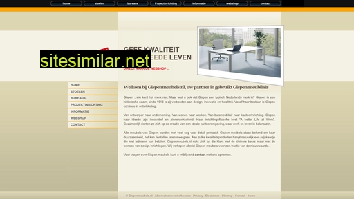 gispenmeubels.nl alternative sites