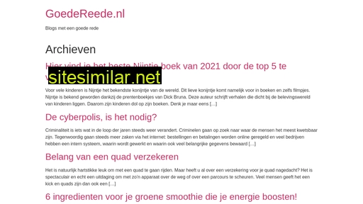 goedereede.nl alternative sites