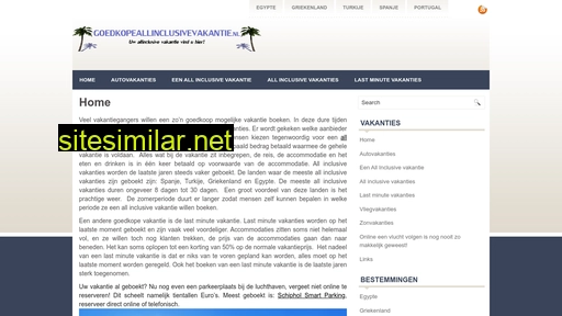 goedkopeallinclusivevakantie.nl alternative sites