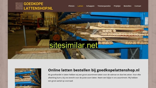 goedkopelattenshop.nl alternative sites
