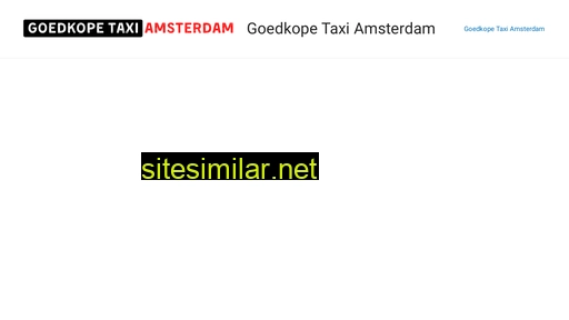 goedkopetaxiamsterdam.nl alternative sites