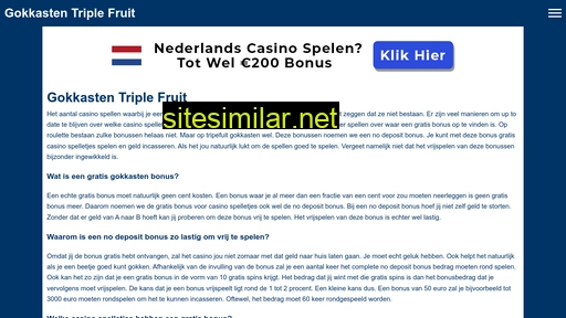 gokkasten-triplefruit.nl alternative sites