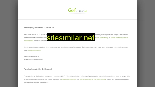 golfbreak.nl alternative sites